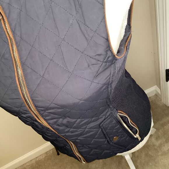 ladies Zara Quilted‎ Vest small black - Picture 3 of 5